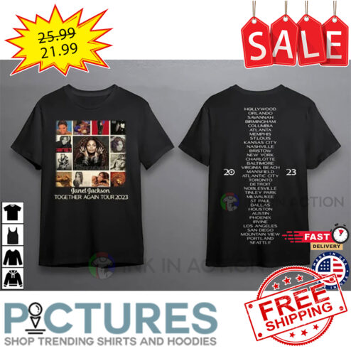 Janet Jackson Together Again Tour 2023 shirt