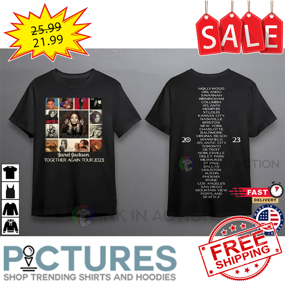 Janet Jackson Together Again Tour 2023 shirt