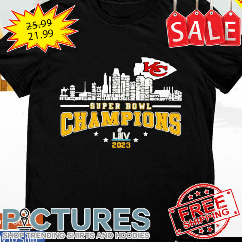 Kansas City Chiefs LVII 2023 super bowl champions shirt