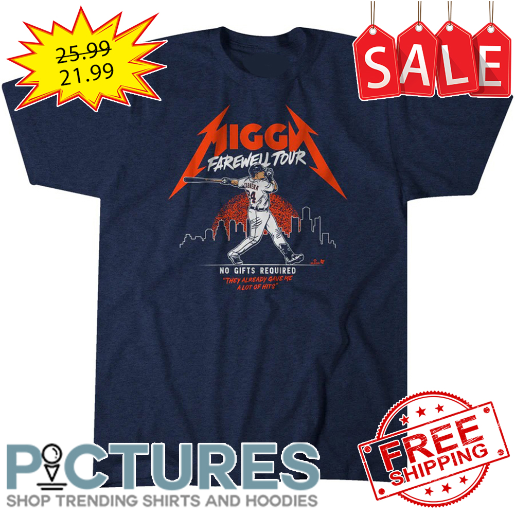 Miguel Cabrera Miggy Farewell Tour No Gifts Required Detroit Tigers MLB shirt