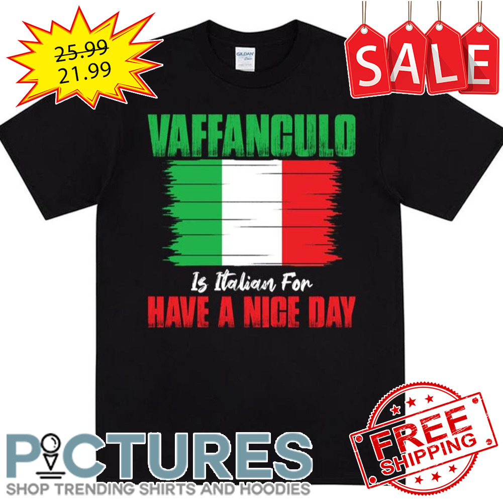 Italia Flag Art Vaffanculo shirt