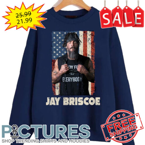 American Flag Design Jay Briscoe Wrestler shirt