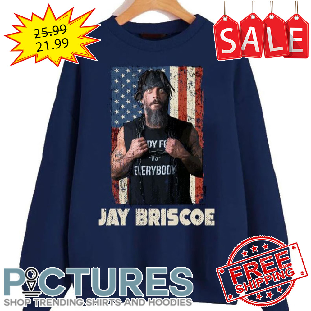 American Flag Design Jay Briscoe Wrestler shirt