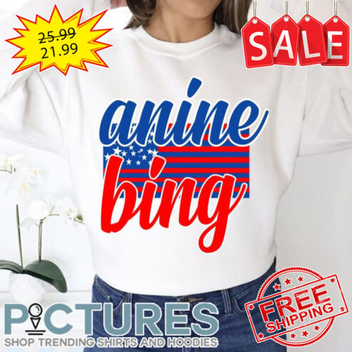 Anine Bing American Flag shirt