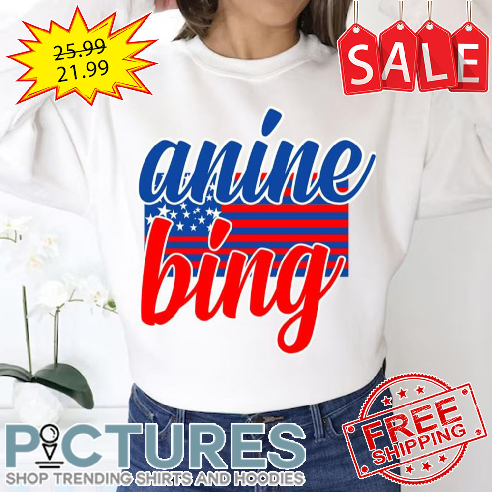 Anine Bing American Flag shirt
