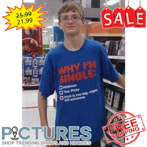Why i'm single hideous too picky dick is too big might kill someone shirt