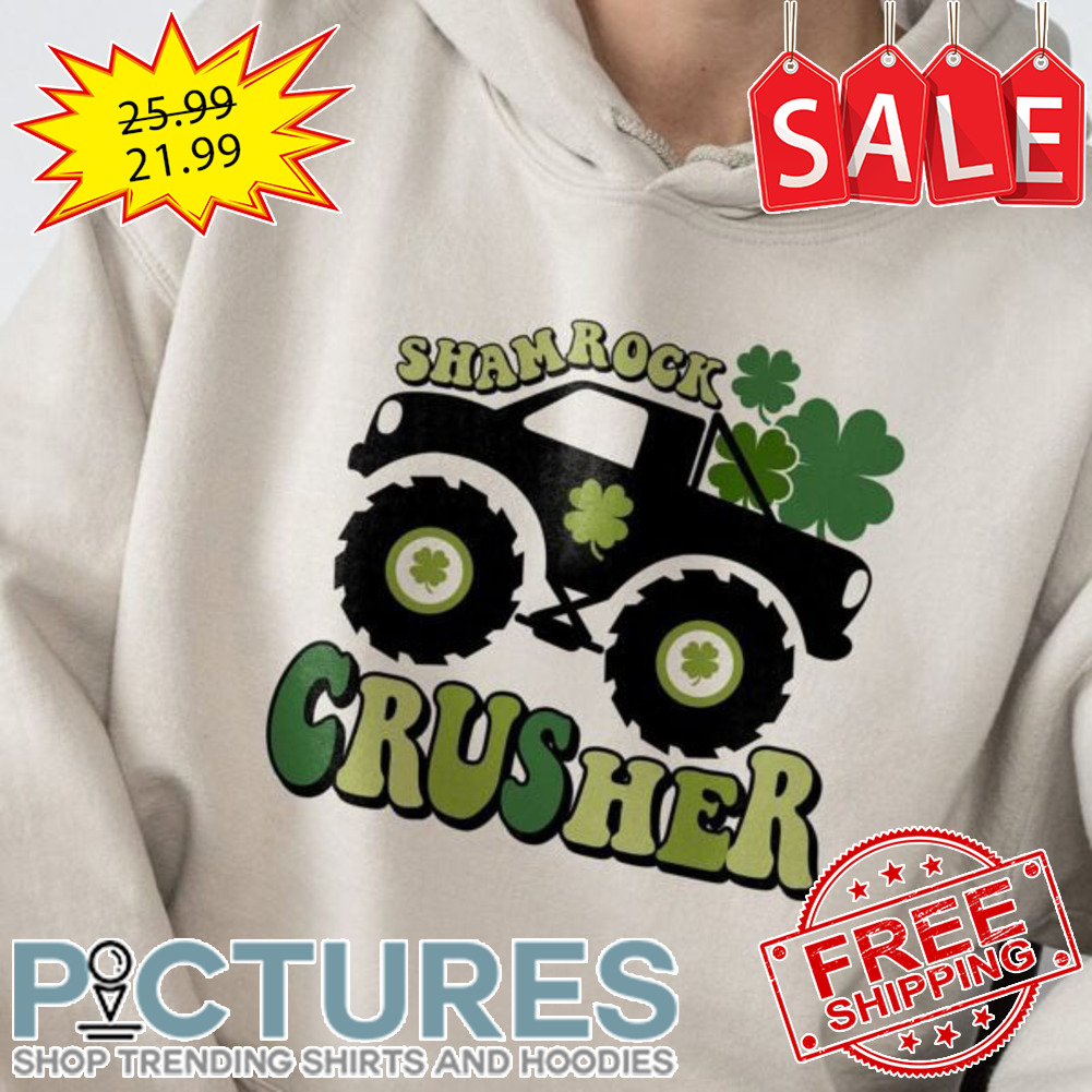 Shamrock Crusher Kids St Patrick’s Day Truck Boys Shirt