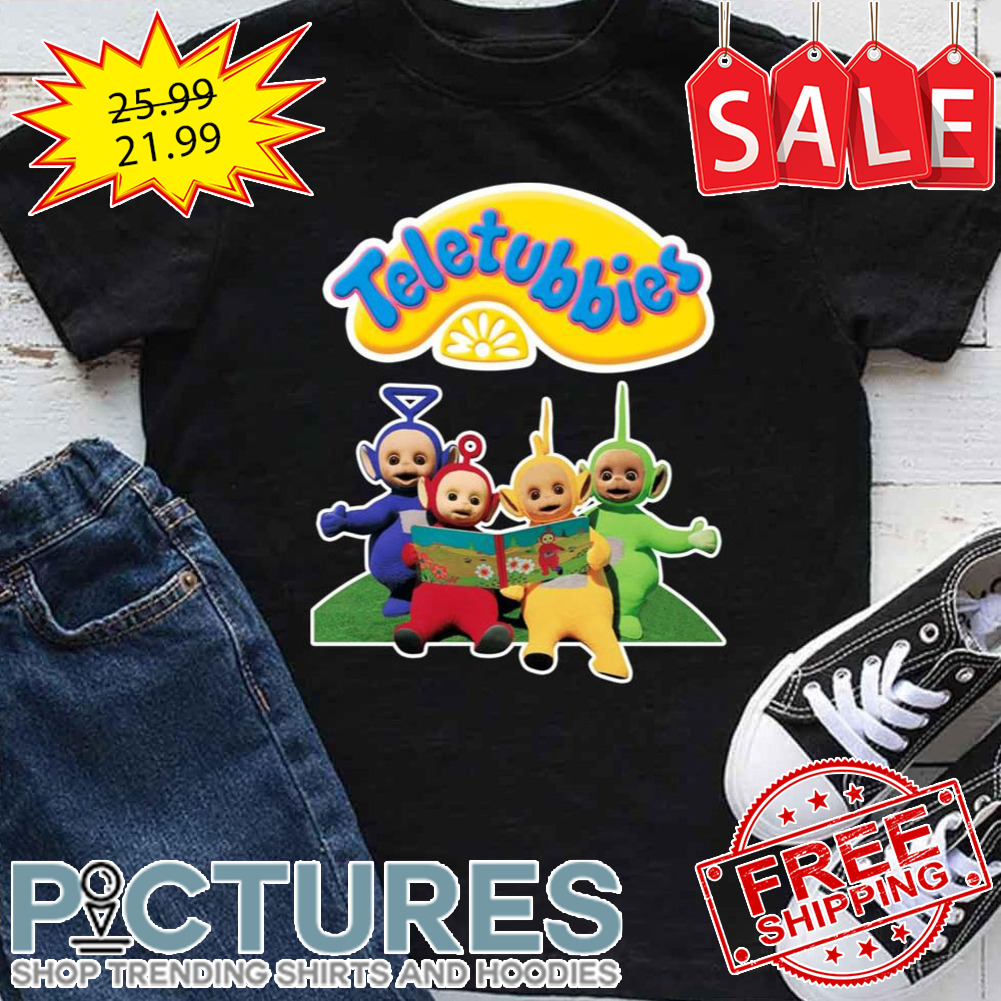 Sitting And Reading On Grass Teletubbies shirt
