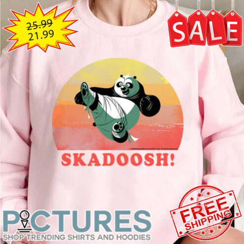 Skadoosh Retro Circle Portrait Kung Fu Panda shirt