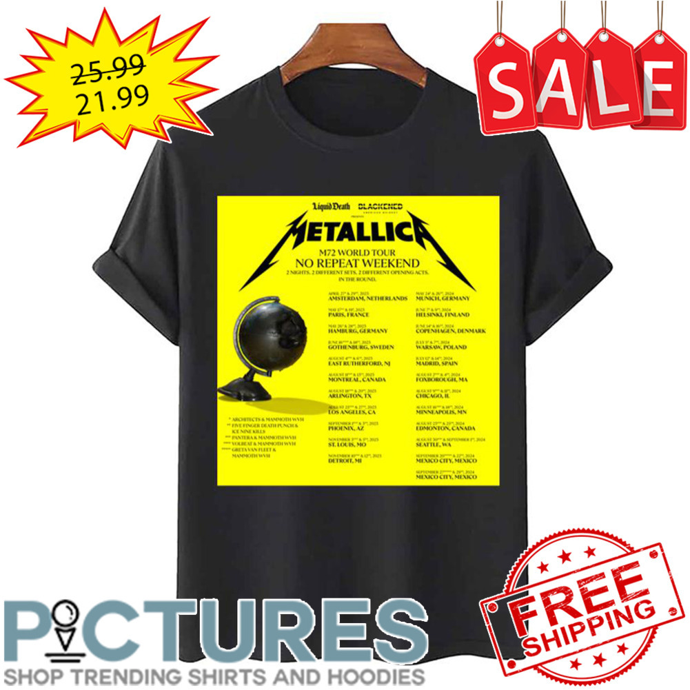 The M72 World Dates 2023 New Tour shirt