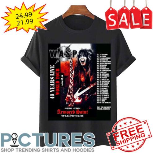 Wasp Aus 2022 2023 New Tour shirt