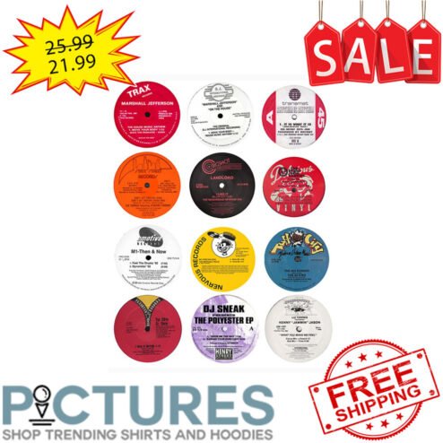 Trax Marshall Jefferson DJ Sneak Charcoal disc shirt