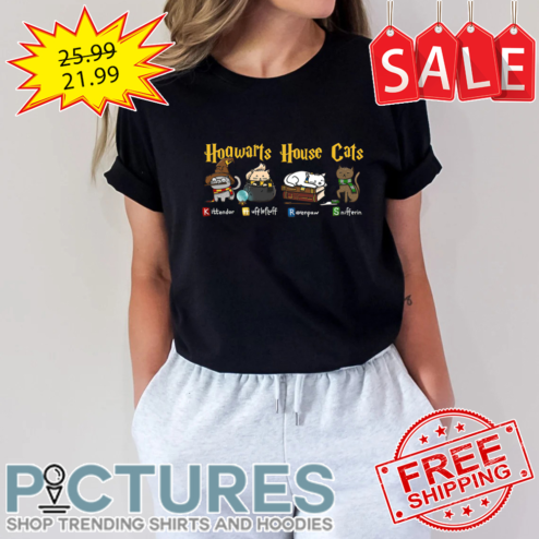 Hogwarts House Cats Kittendor Hufflefluff Ravenpaw Snifferin shirt