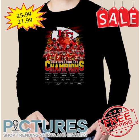 2023 Super Bowl LVII Champions Kansas City Chief NFL signatures shirt