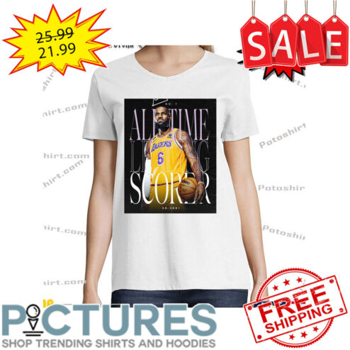 Lebron James All time Scorer Los Angeles Lakers NBA shirt