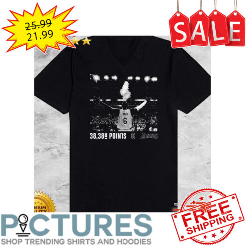 Lebron James Los Angeles Lakers NBA 38,38 Points shirt
