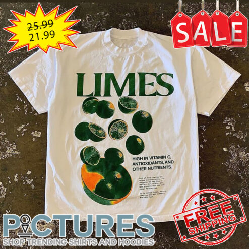 Limes high in vitamin C antioxiants and other nutrients shirt