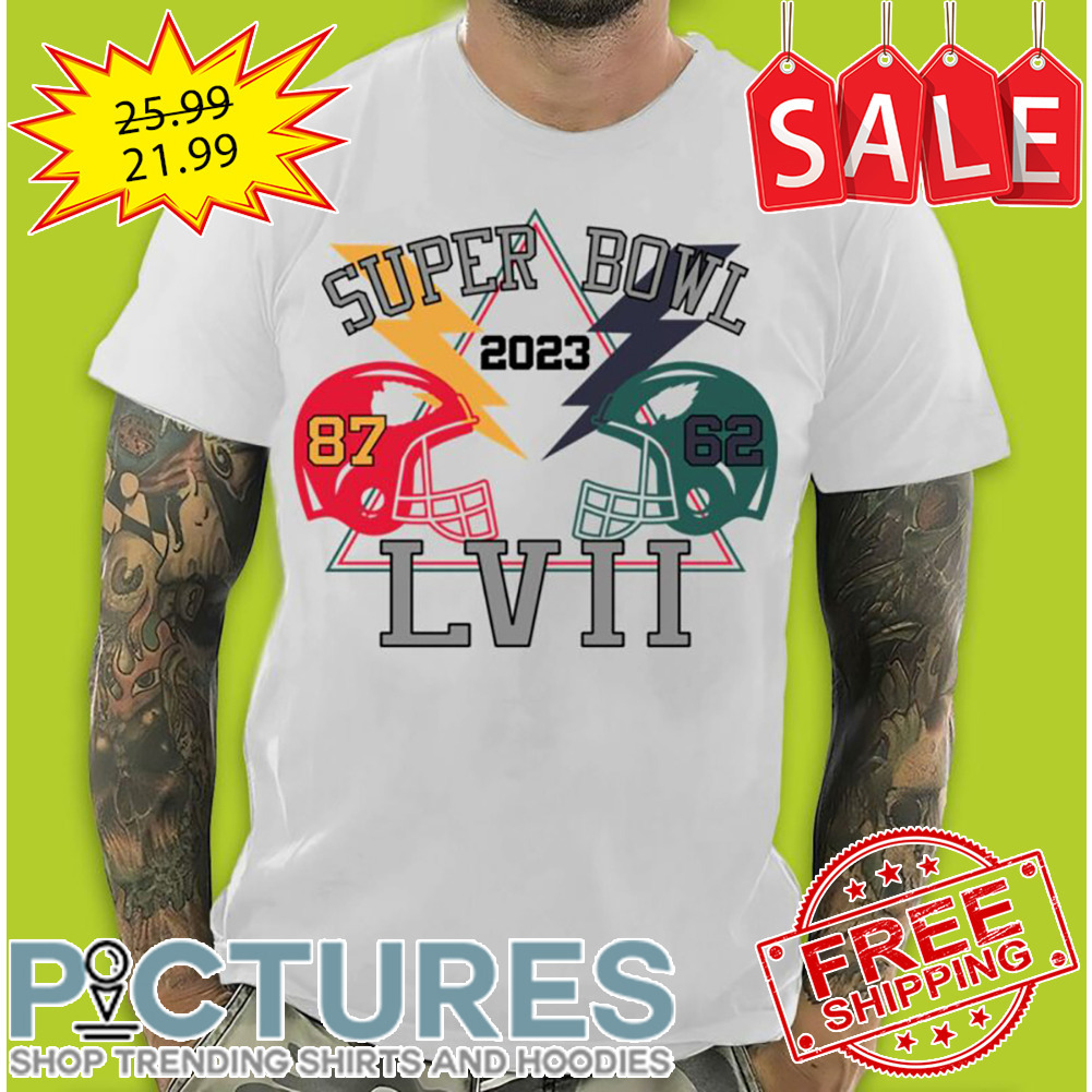 Super Bowl 2023 Travis Kelce vs Jason Kelce LVII shirt