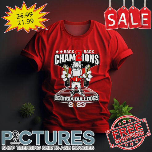 Back 2 back champions Georgia Bulldogs 2023 NCAA shirt