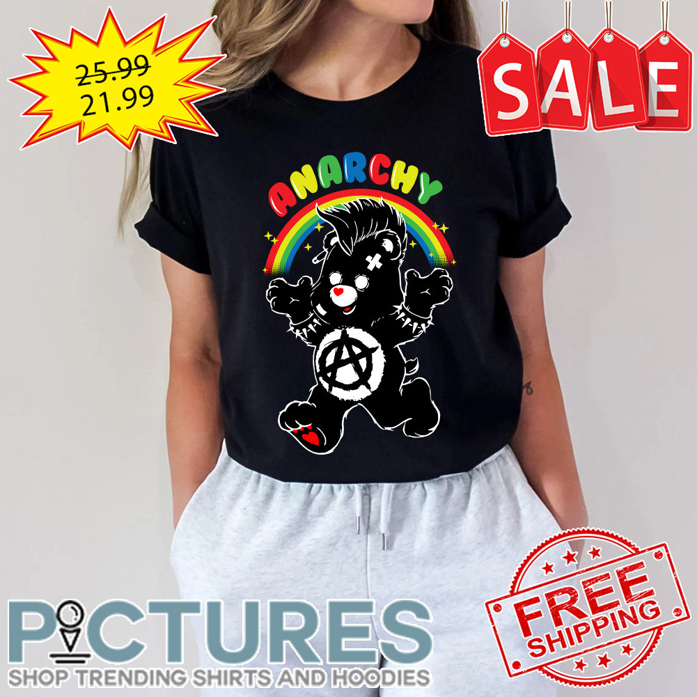 Bear rainbow anarchy LGBTQ shirt