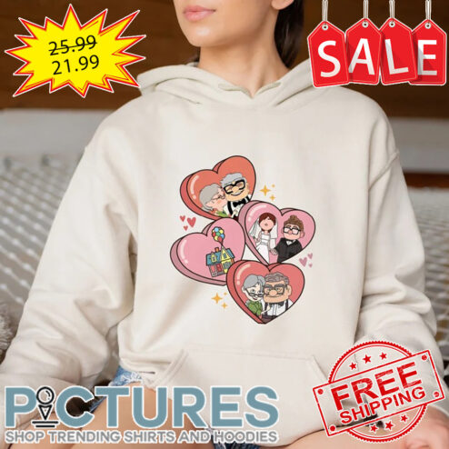 Ellie' Carl Love UP Happy Valentine's day shirt