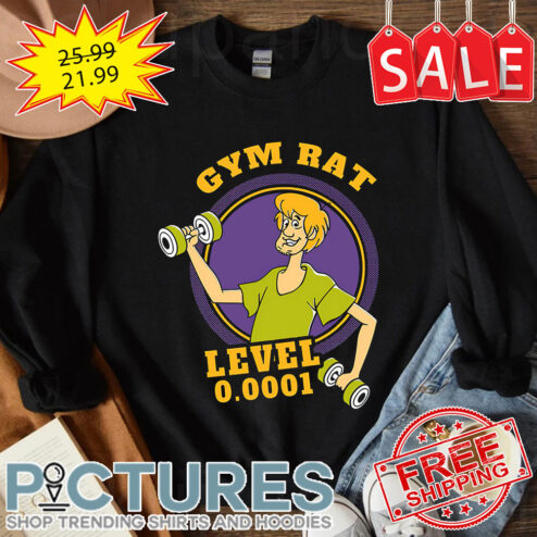 Shaggy Rogers Gym Rat Level 0.0001 Scooby-doo shirt