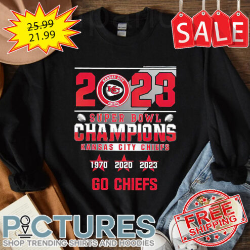 2023 Super Bowl Champions Kansas City Chiefs 1970 2020 2023 Go Chiefs Shirt
