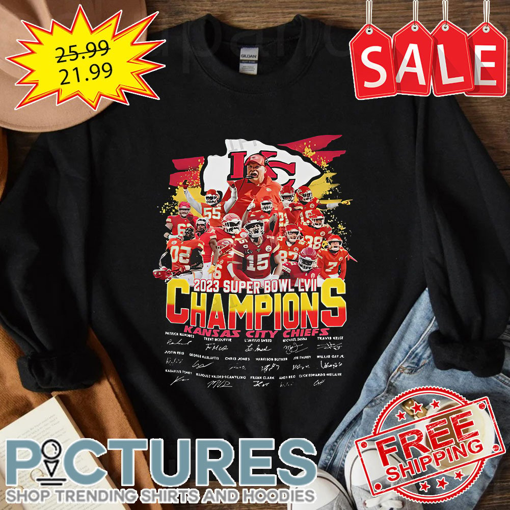 FREE shipping Kansas City Chiefs Squad 2023 Super Bowl LVII Champions  Signature shirt, Unisex tee, hoodie, sweater, v-neck and tank top
