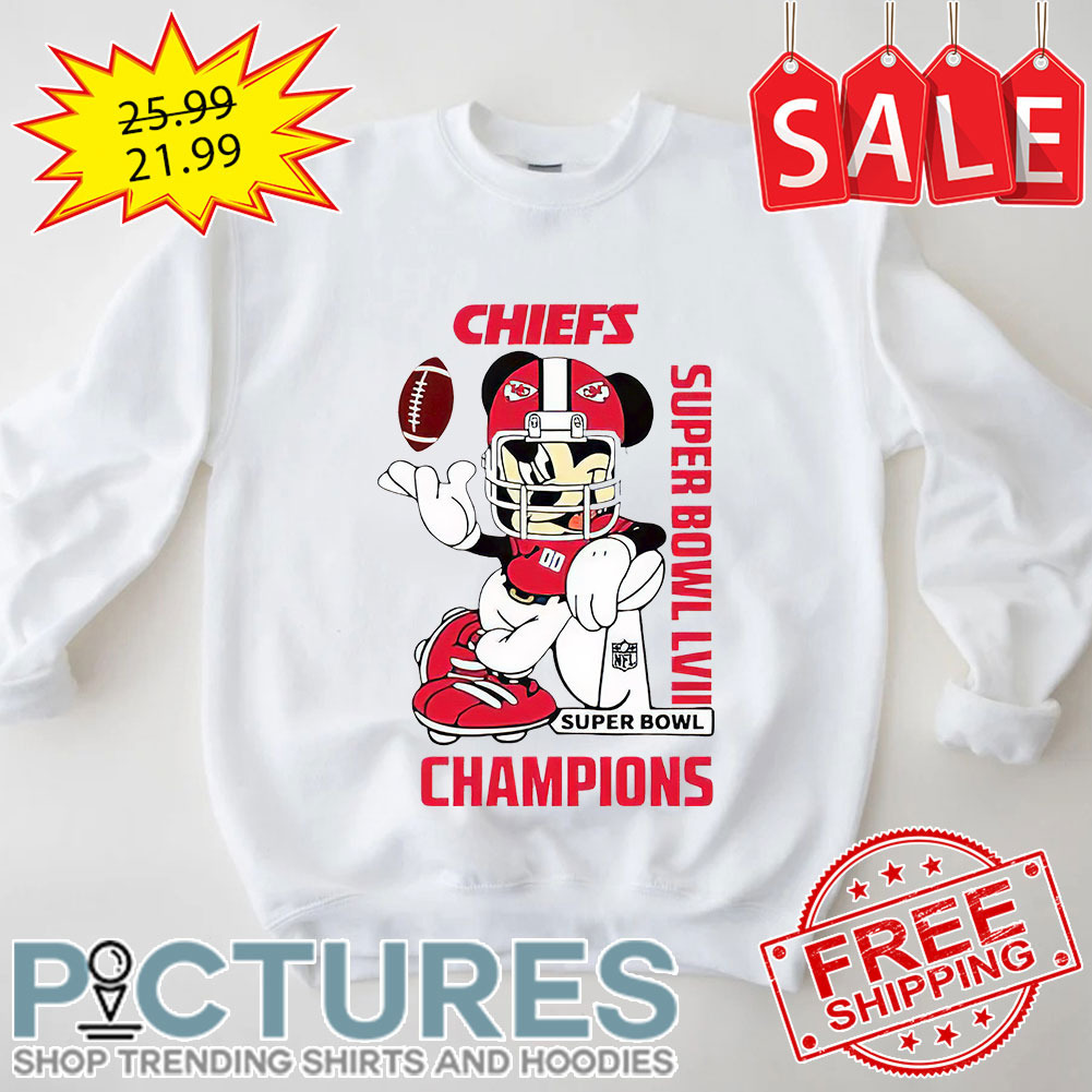 Mickey Mouse Kansas City Chiefs Super Bowl LVII 2023 Champions Shirt