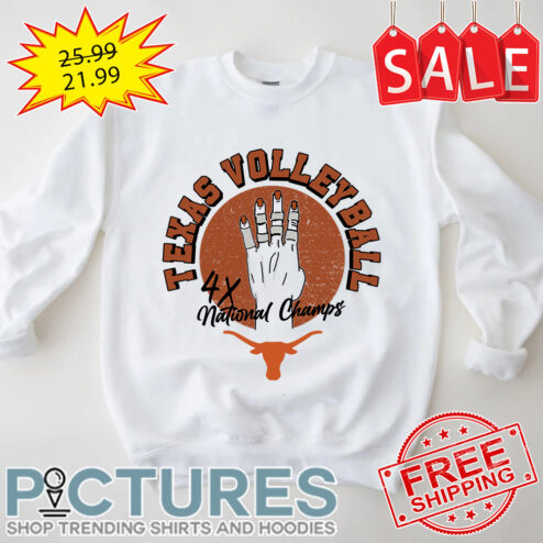 Texas Longhorns Volleyball 4x National Champs NCAA shirt