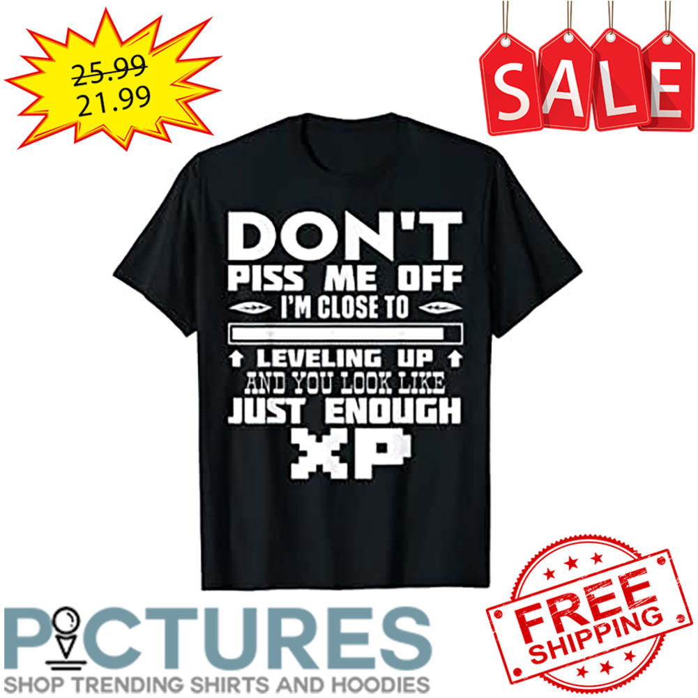 Don't piss me off i'm close to leveling up and you look like just enough XP shirt