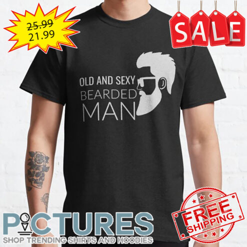 Old and sexy Bearded man shirt