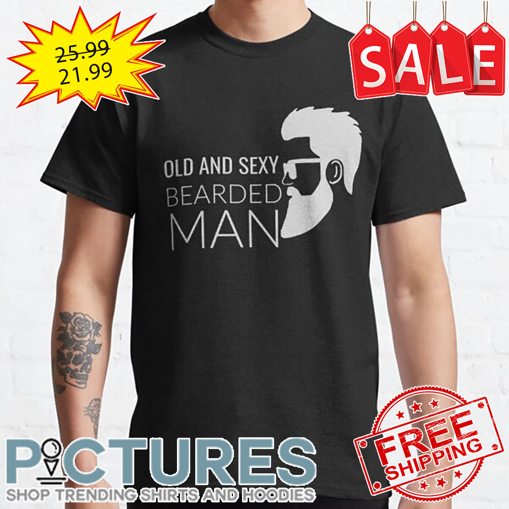 Old and sexy Bearded man shirt