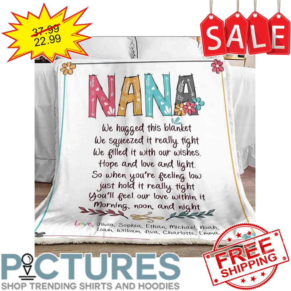 Personalized Nana Custom name Mother's day Blanket