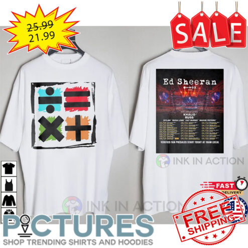 Ed Sheeran Merch Mathematics Tour 2023 Shirt