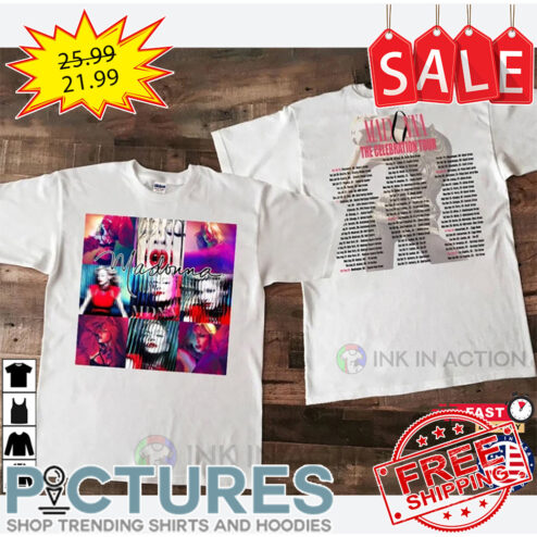 Madonna Four Decades The Celebration World Tour 2023 shirt