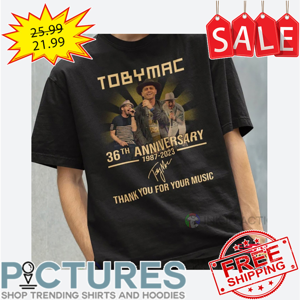 Toby Mac 36th Anniversary 1987-2023 Thank You For Memories Signature shirt