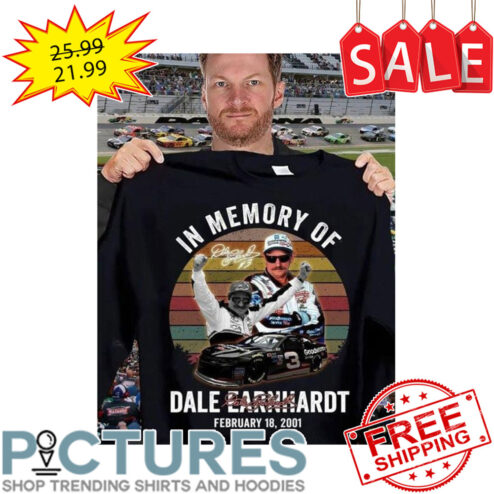 In memory of Dale Earnhardt February 18 2001 Retro Sunset Vintage shirt