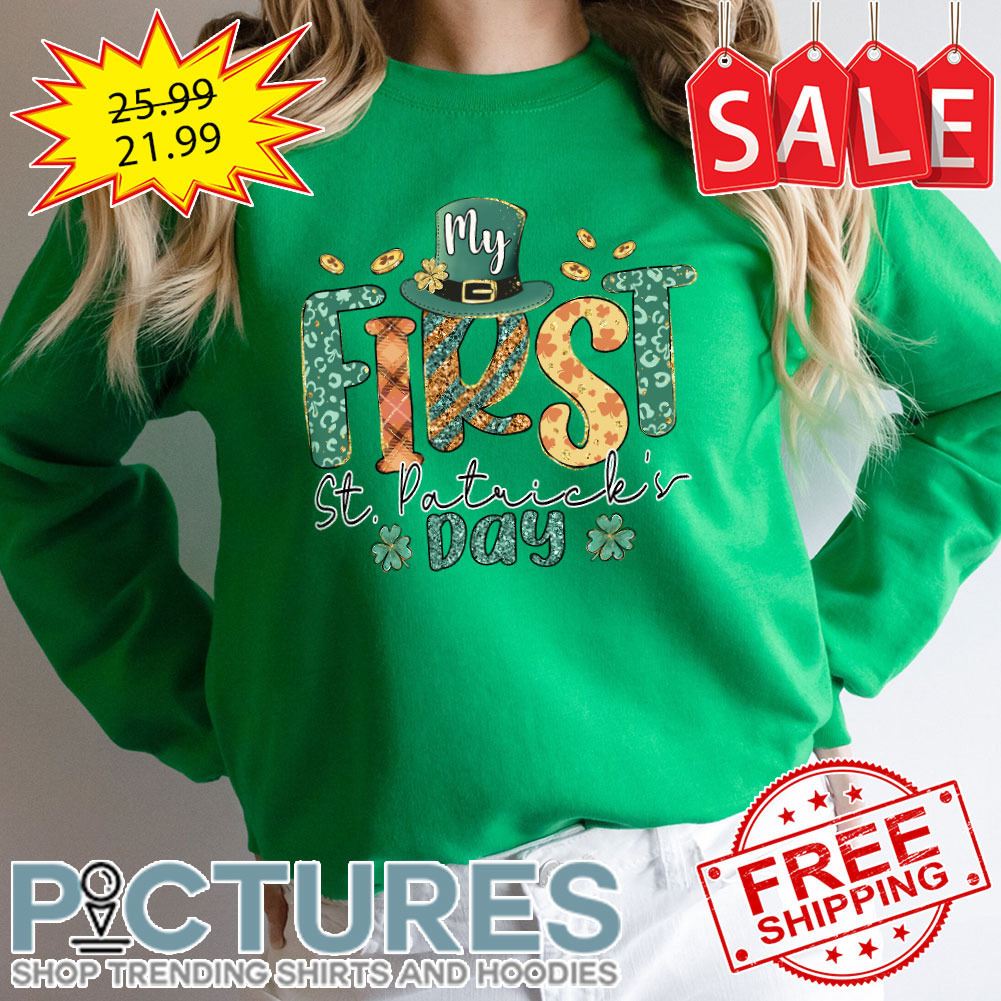 Irish Green My First Shamrocks St Patrick's Day shirt