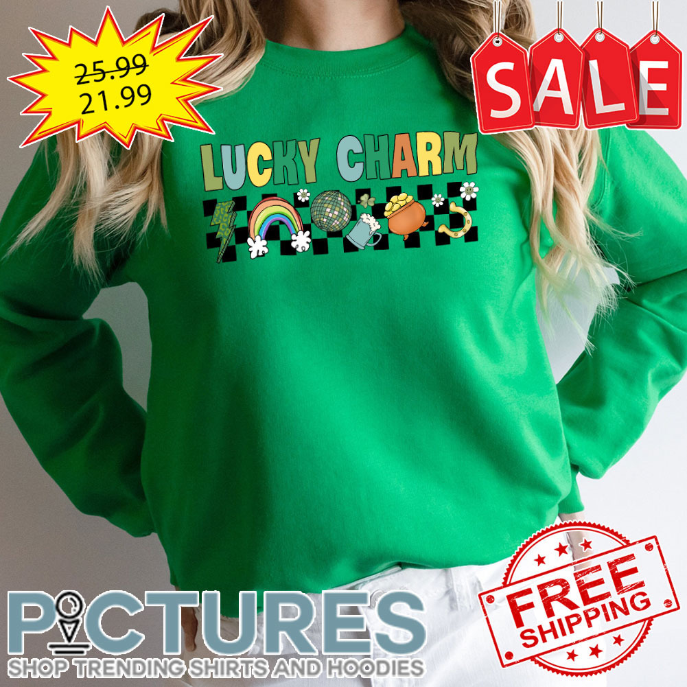 Rainbow Lucky Charm Irish Green Shamrocks St Patrick's Day shirt