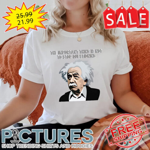 Albert Einstein The Important Thing Is Not To Stop Questioning shirt