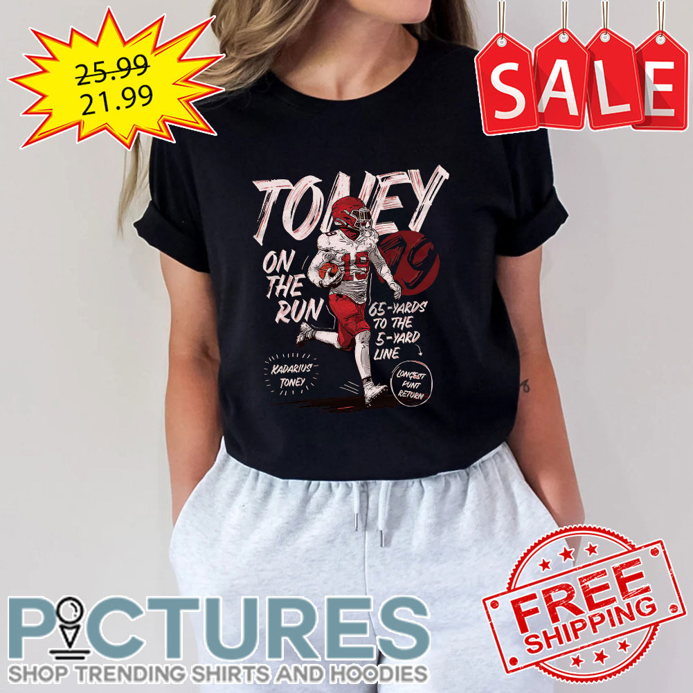 Kadarius Toney On The Run 65 Yards To The 5 Yard Line Kansas City Chiefs NFL shirt