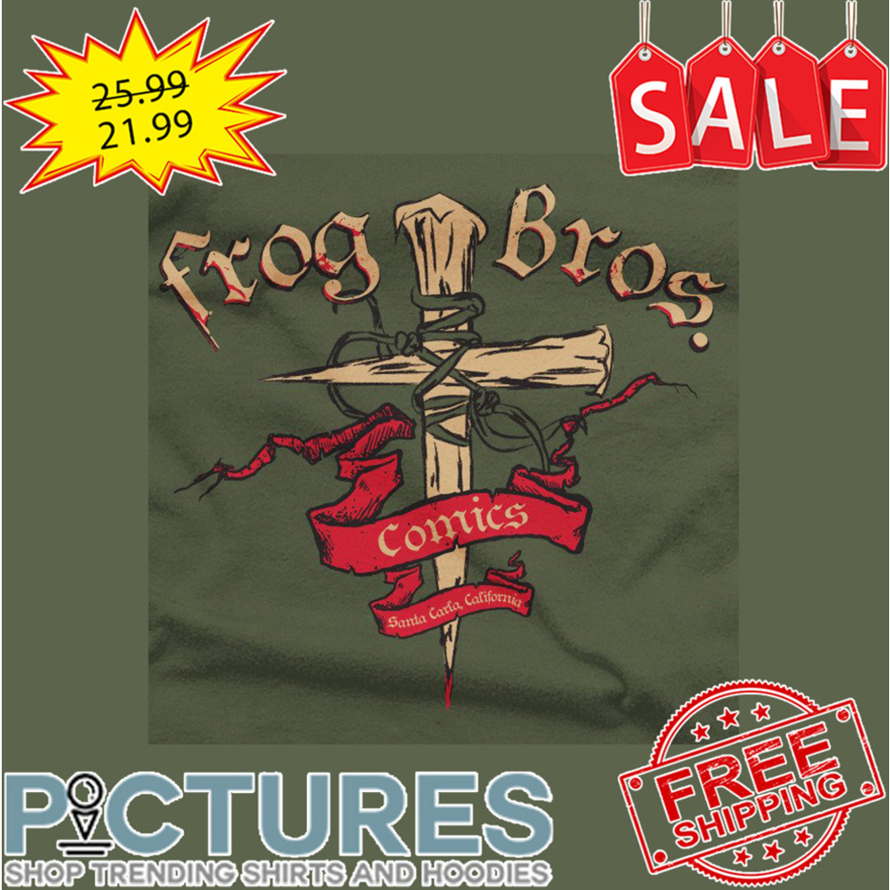 Cross Frog Bros Comics Santa Carla California shirt