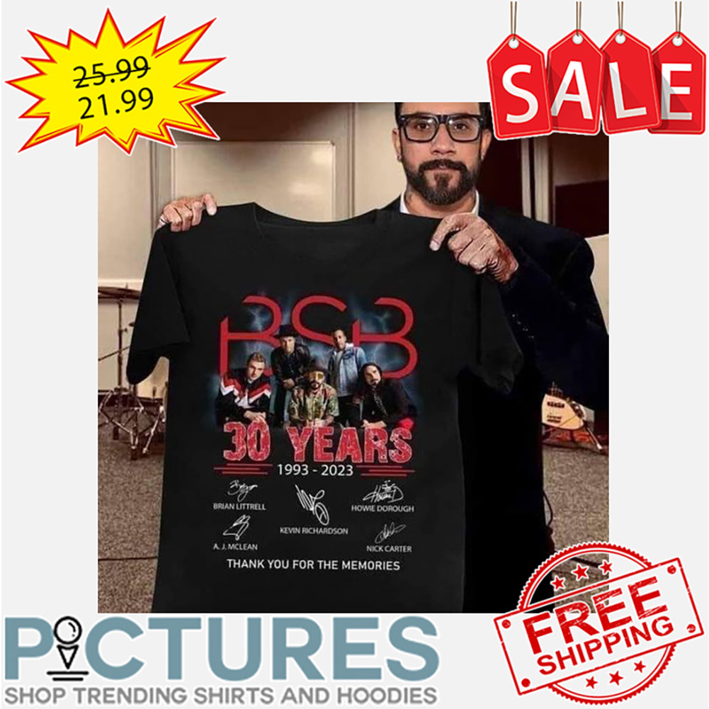 RSB 30 Years 1993-2023 Thank You For The Memories Signatures shirt