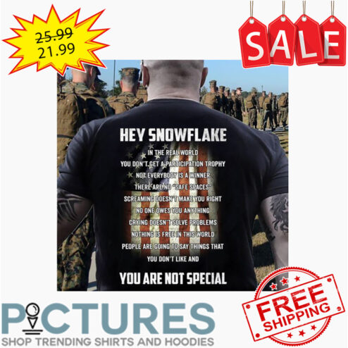 Hey Snowflake You Are Not Special American Flag Vintage shirt