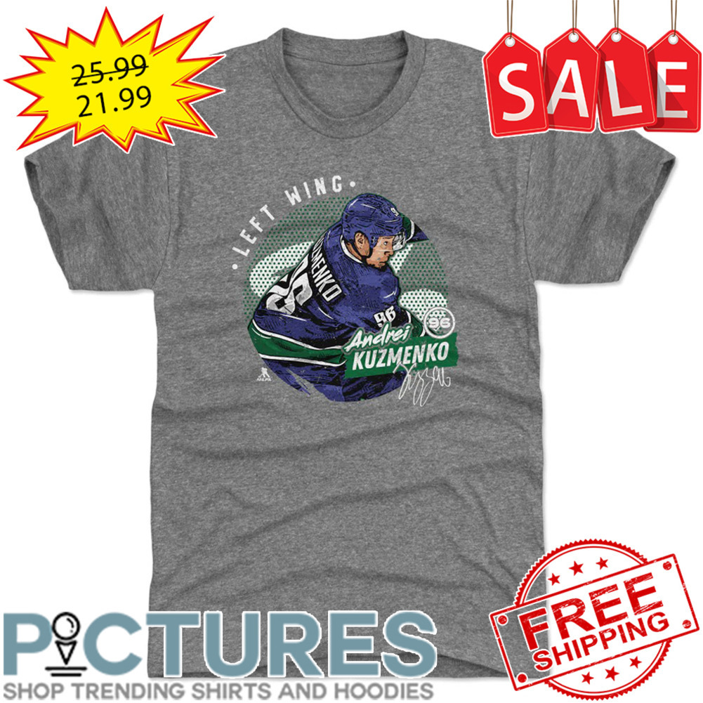 Andrei Kuzmenko Number 96 Left Wing Vancouver Canucks NHL Signature shirt