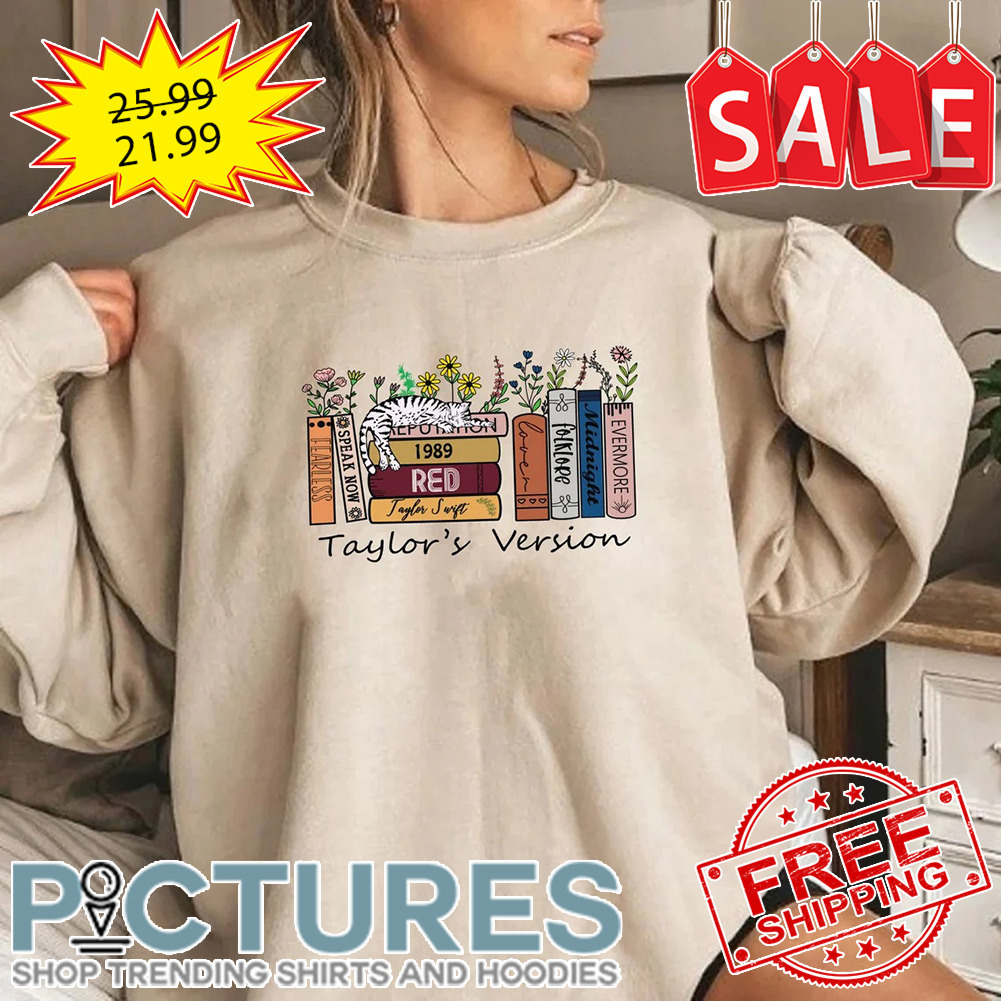 Taylor's Version Albums As Books Sweatshirt