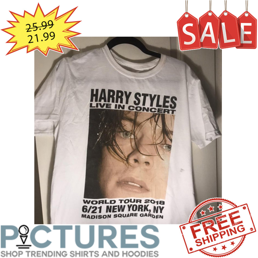Harry Styles Live In Concert World Tour 2018 6-21 New York NY Madison Square Garden shirt