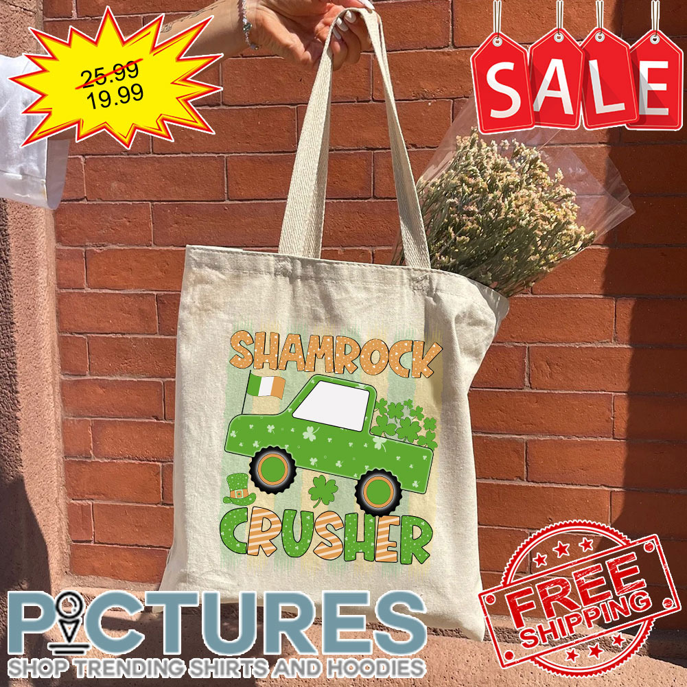 Truck Shamrock Crusher St Patrick's Day Tote Bag