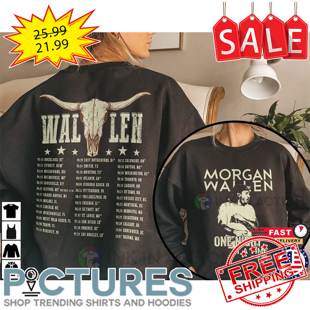 Wallen Western One Night at a Time 2023 World Tour Shirt